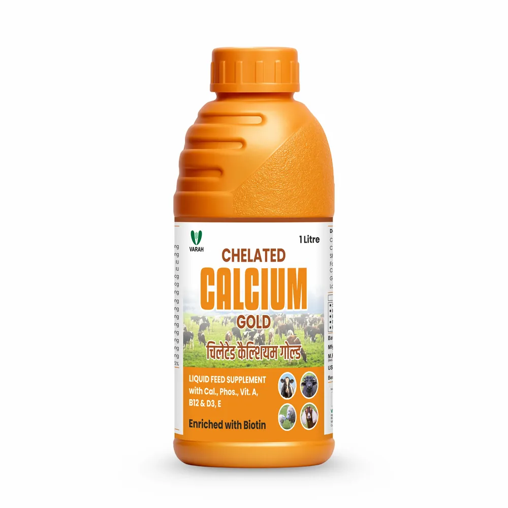 Calcium Gold 1 Ltr - cattle supplement by Varah Healthcare