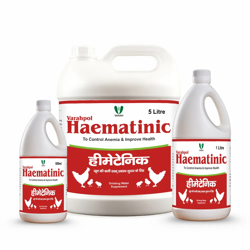 Haematinic Liquid 5L - poultry supplement by Varah Healthcare