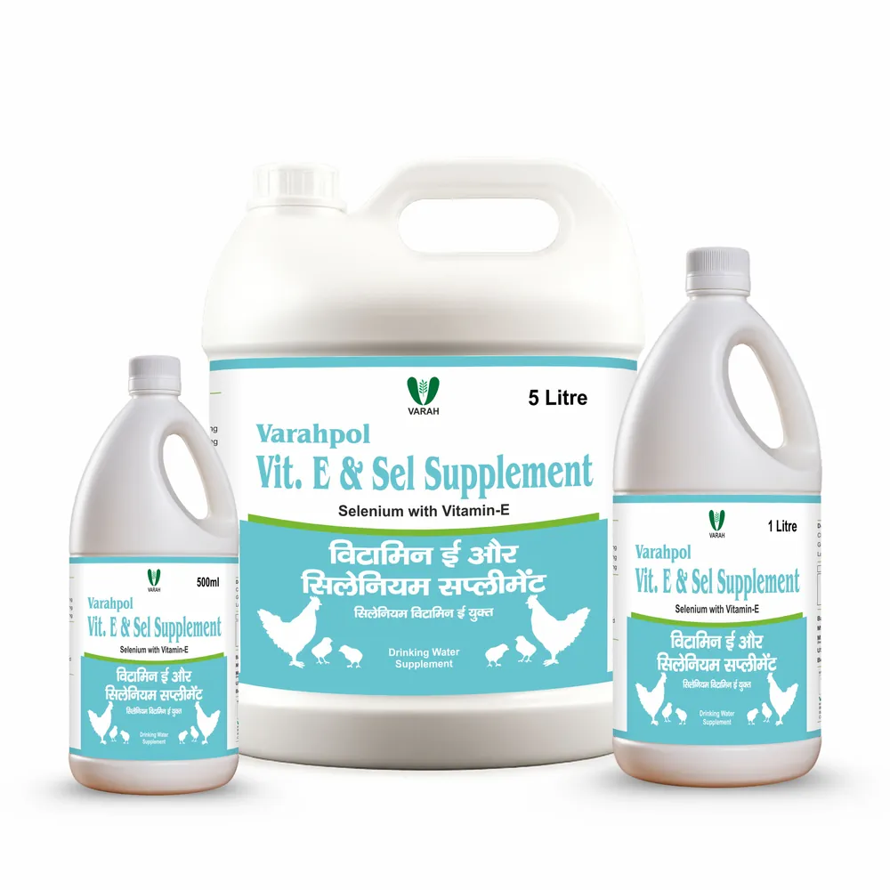 Vit. E & Selenium Liquid 5L - poultry supplement by Varah Healthcare