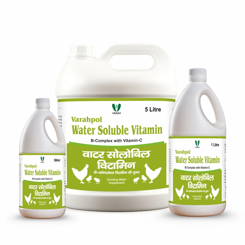 Water Soluble Vitamin Liquid 5L - poultry supplement by Varah Healthcare